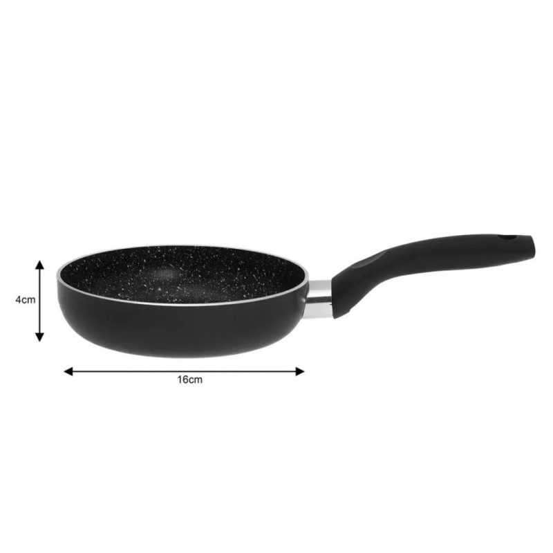 Patelnia z powłoką marmurkową 16cm  KINGHOFF MARMO
