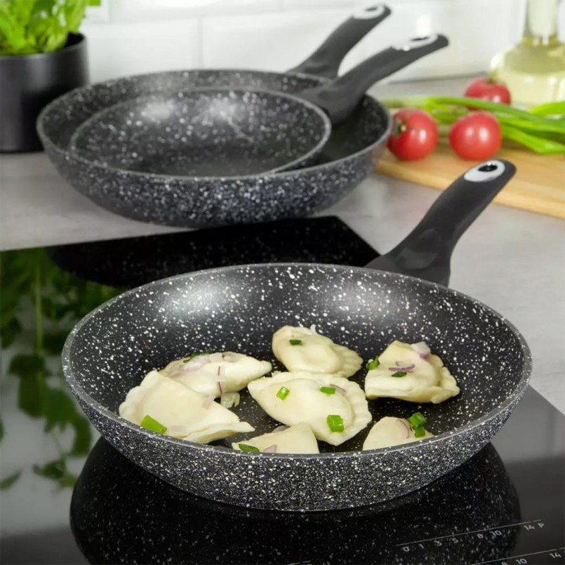 Zestaw patelni z powłoką granitową 20/24/28cm KLAUSBERG