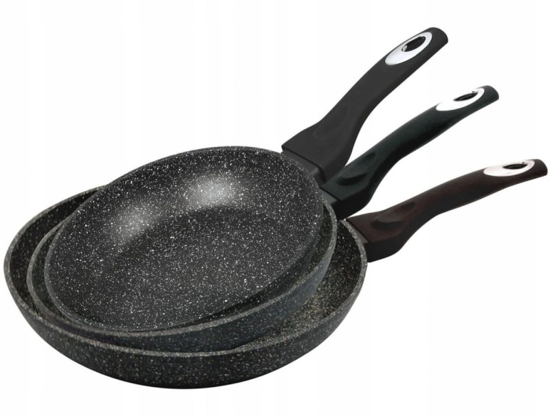 Zestaw patelni z powłoką granitową 20/24/28cm KLAUSBERG