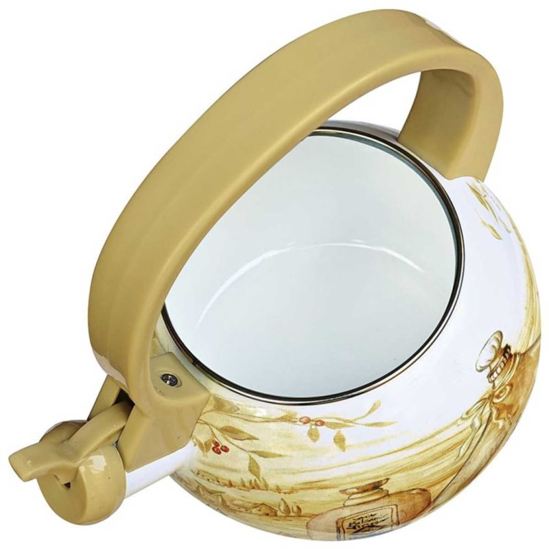 Czajnik emaliowany 2L z gwizdkiem KINGHOFF Toskania