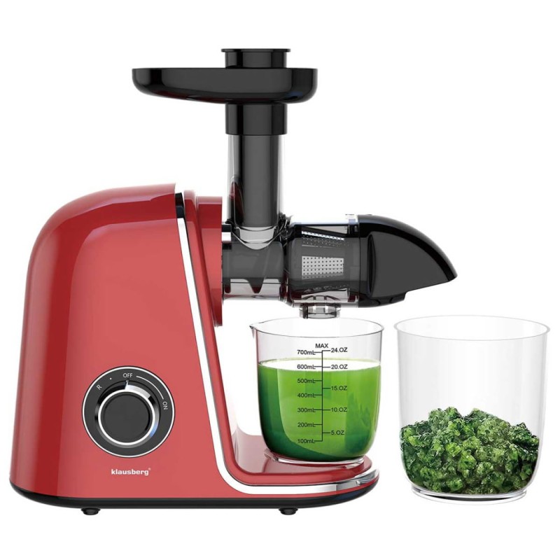 Sokowirówka wyciskarka wolnoobrotowa czerwona KLAUSBERG