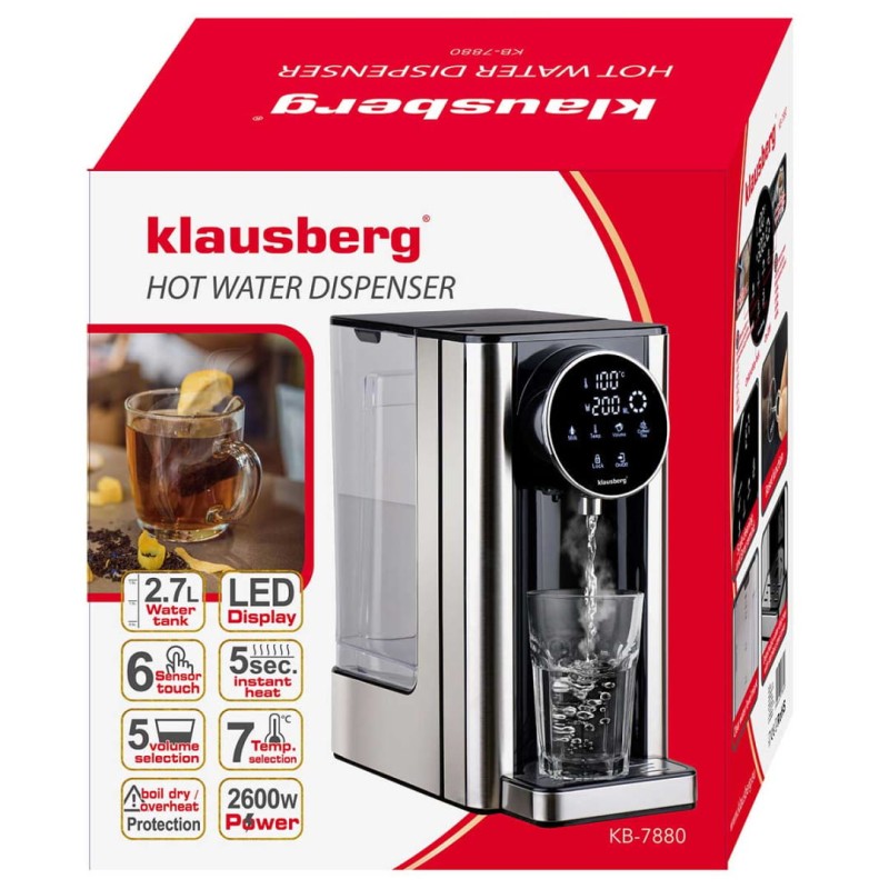 Dyspenser dozownik gorącej wody 2,7L KLAUSBERG
