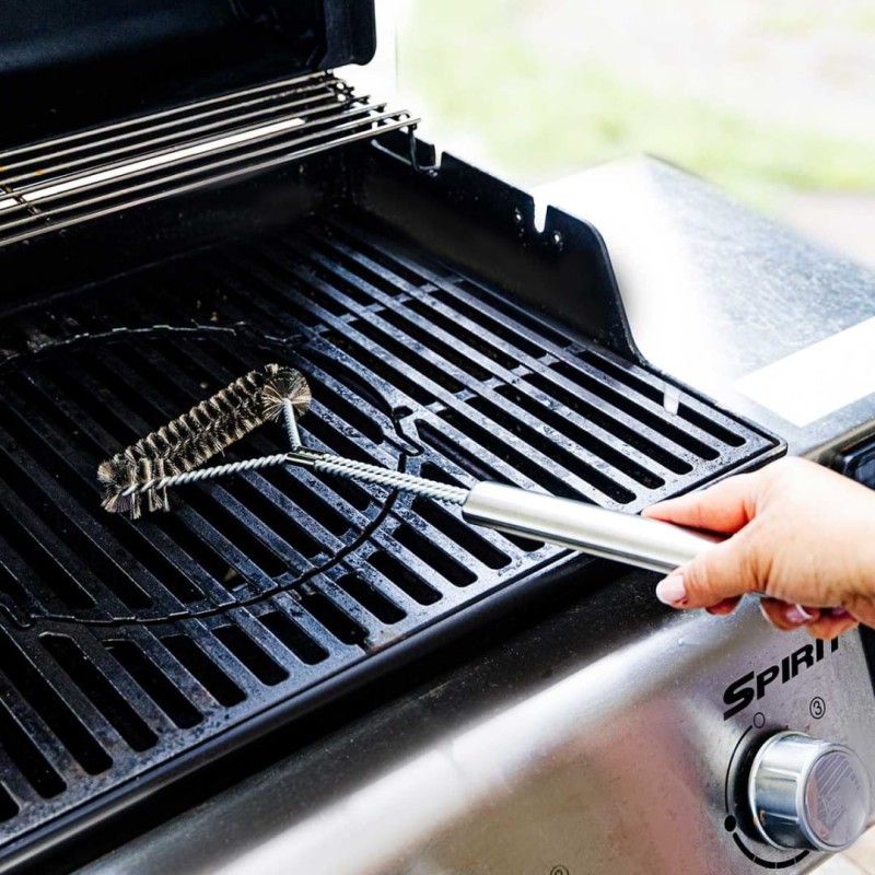 Szczotka stalowa do czyszczenie rusztu grilla 16,5 cm KINGHOFF