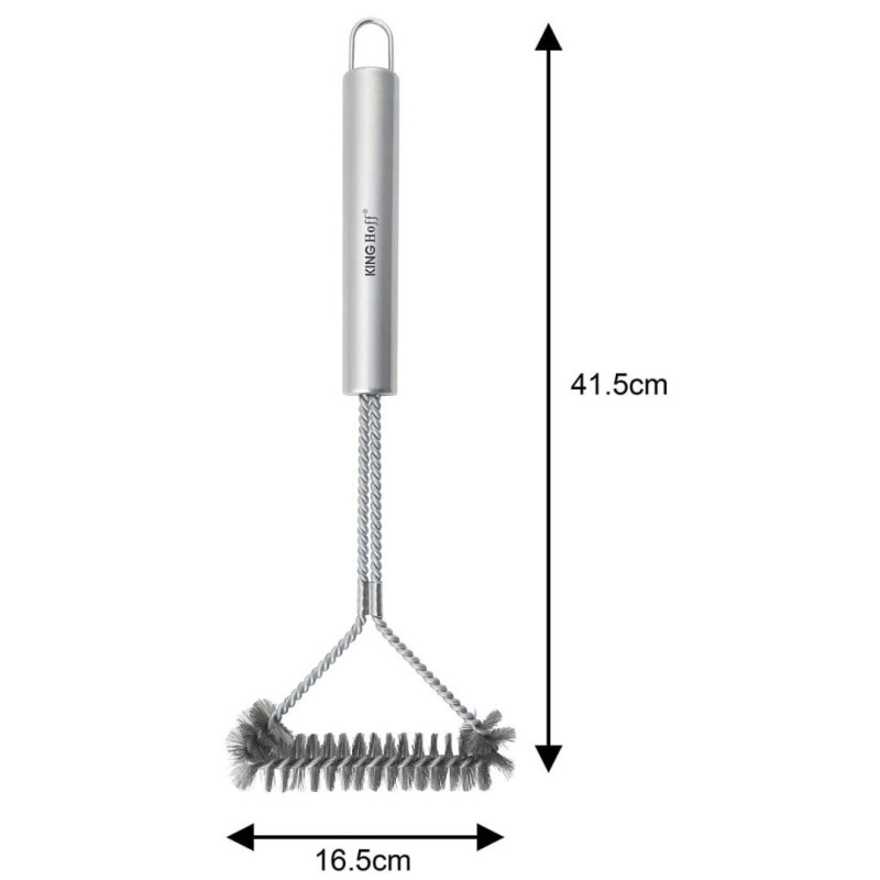 Szczotka stalowa do czyszczenie rusztu grilla 16,5 cm KINGHOFF