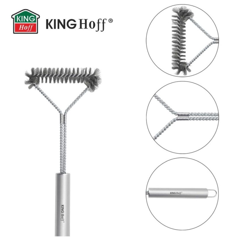 Szczotka stalowa do czyszczenie rusztu grilla 16,5 cm KINGHOFF