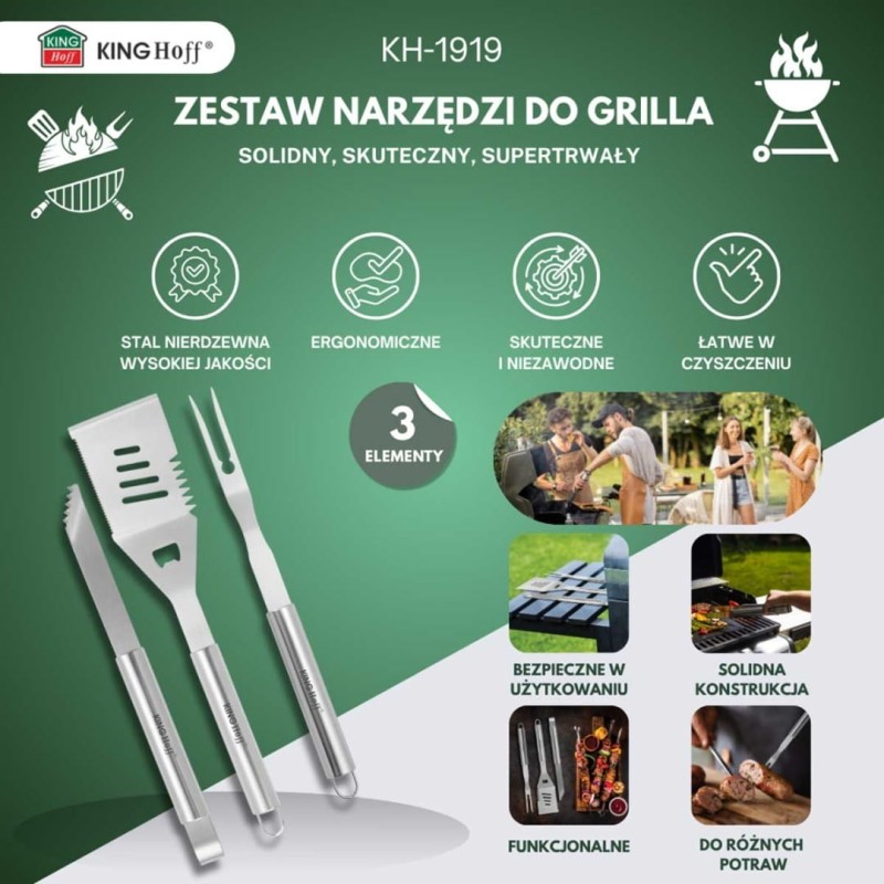 Zestaw przyborów do grillowania na grilla KINGHOFF