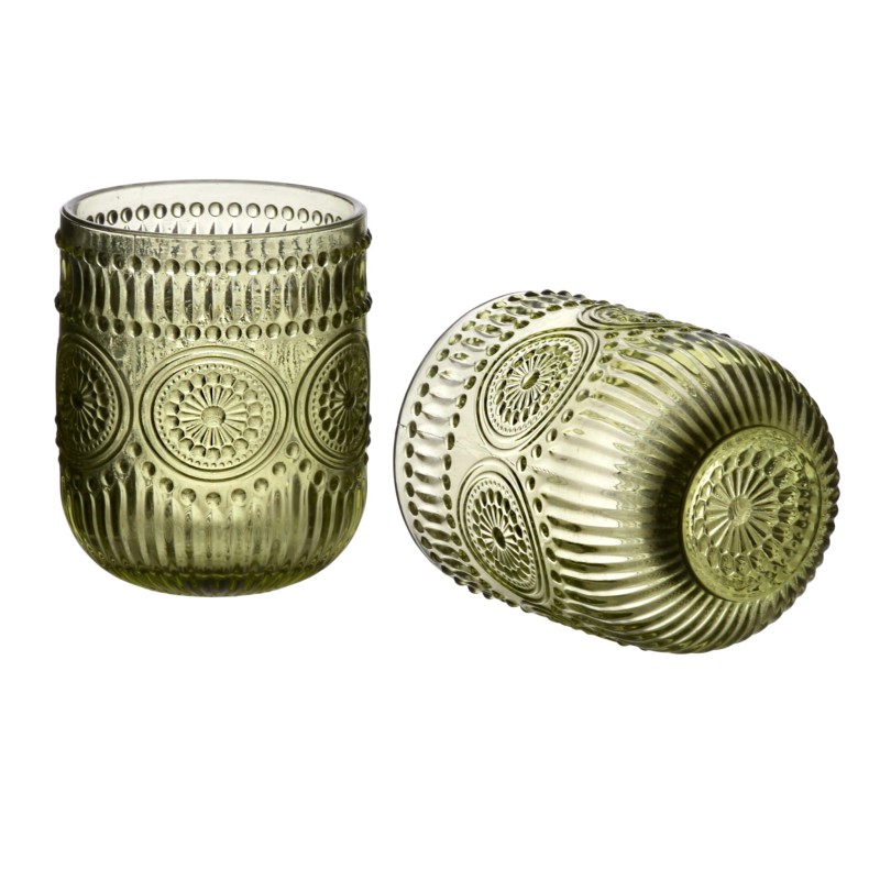 Komplet 4 szklanek 260ml ELISE GREEN