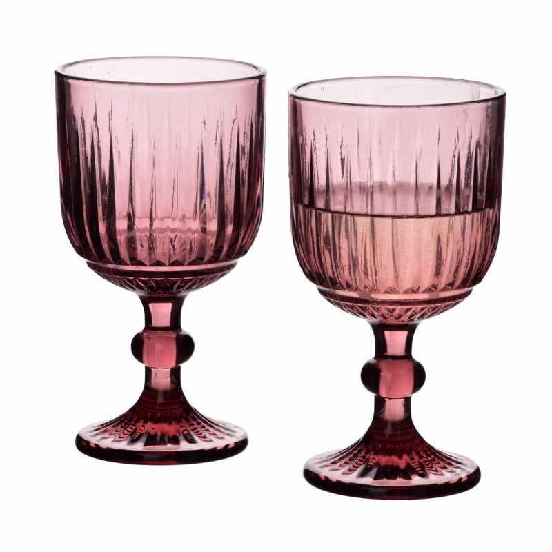 Komplet 4 kieliszków 350ml ELISE PURPLE