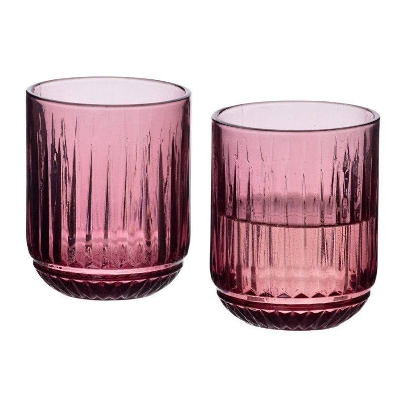 Komplet 4 szklanek 260ml ELISE PURPLE