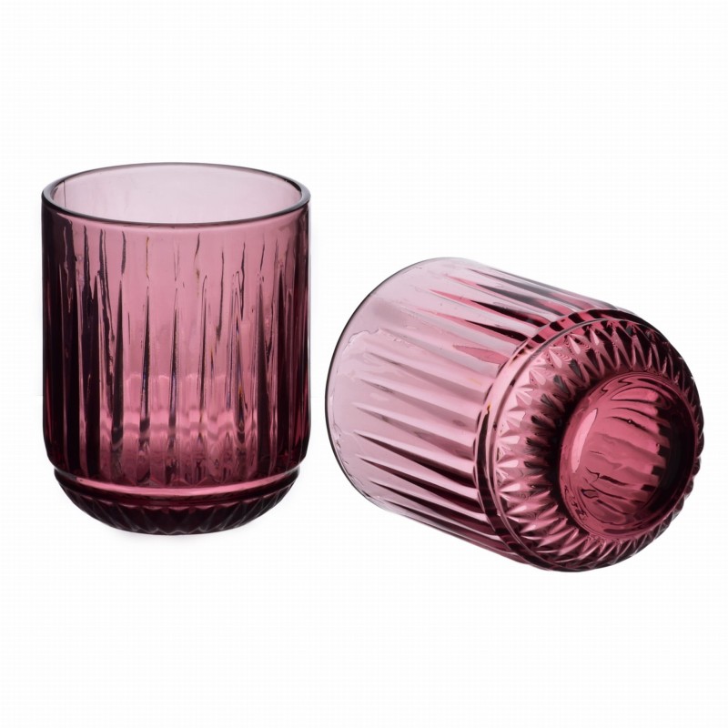 Komplet 4 szklanek 260ml ELISE PURPLE