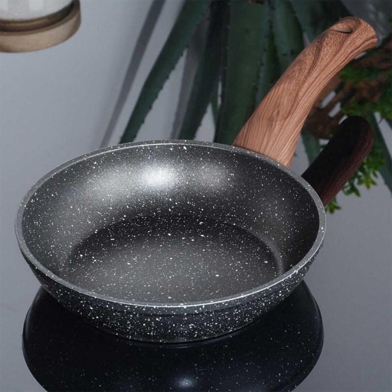 Mini patelnia z powłoką granitową 16cm BLACK&WOOD