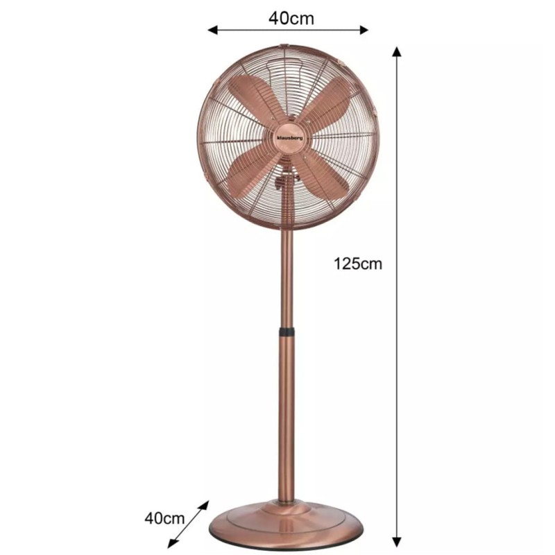 Wentylator wiatrak połogowy 41cm KLAUSBERG miedziany