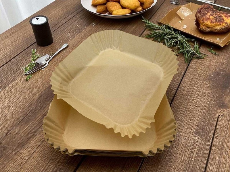 Wkład filtr papierowy do frytownicy Air Fryer kwadratowy 20x20cm 50szt. ALPENBURG