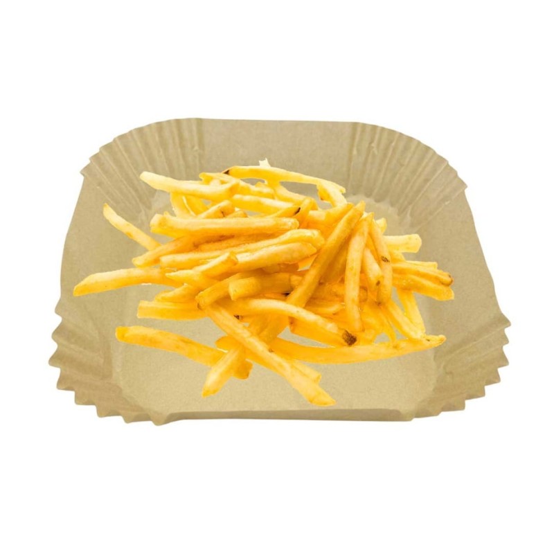Wkład filtr papierowy do frytownicy Air Fryer kwadratowy 20x20cm 50szt. ALPENBURG