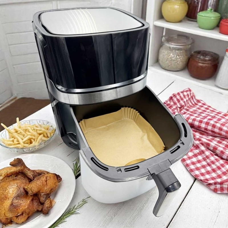 Wkład filtr papierowy do frytownicy Air Fryer kwadratowy 20x20cm 50szt. ALPENBURG