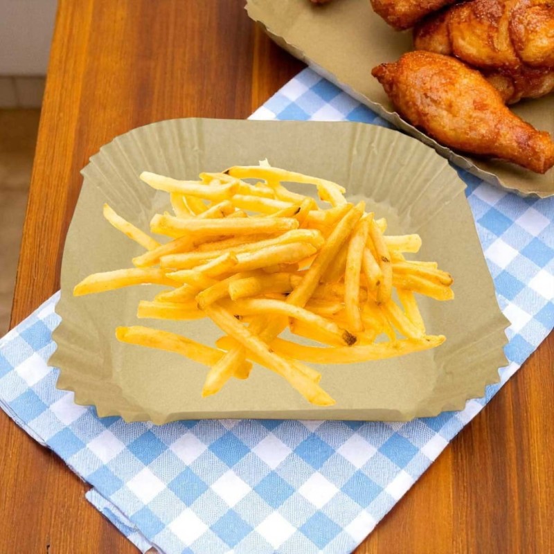 Wkład filtr papierowy do frytownicy Air Fryer kwadratowy 20x20cm 50szt. ALPENBURG