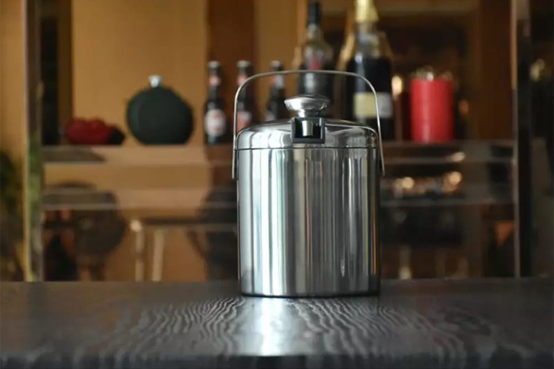 Wiaderko termos do lodu 1,3L +szczypce KLAUSBERG