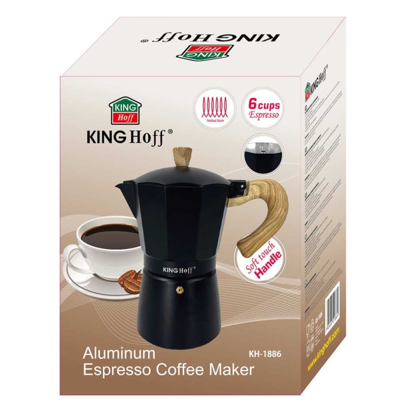 Kawiarka zaparzacz do kawy 300ml KINGHOFF indukcja