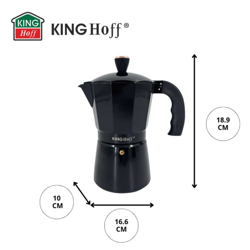 Kawiarka zaparzacz do kawy 300ml KINGHOFF indukcja