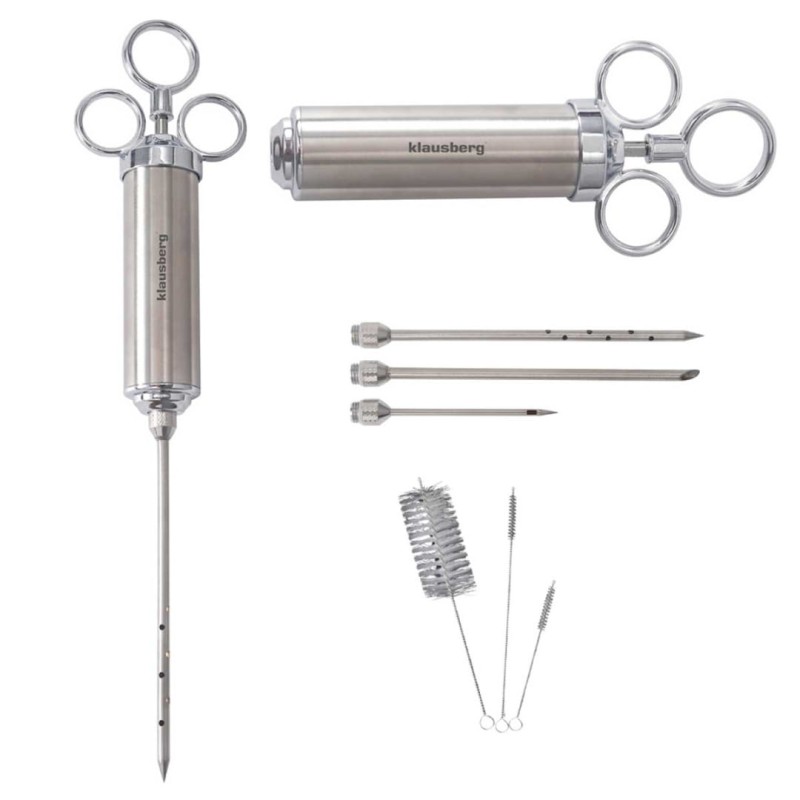 Nastrzykiwarka stalowa do nastrzykiwania peklowania mięsa 60ml  KLAUSBERG