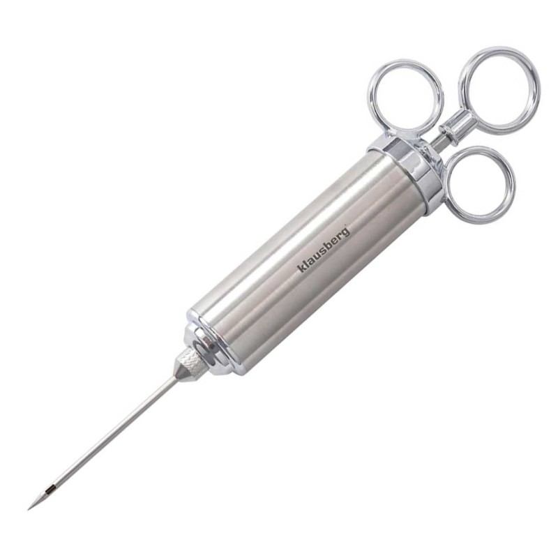 Nastrzykiwarka stalowa do nastrzykiwania peklowania mięsa 60ml  KLAUSBERG