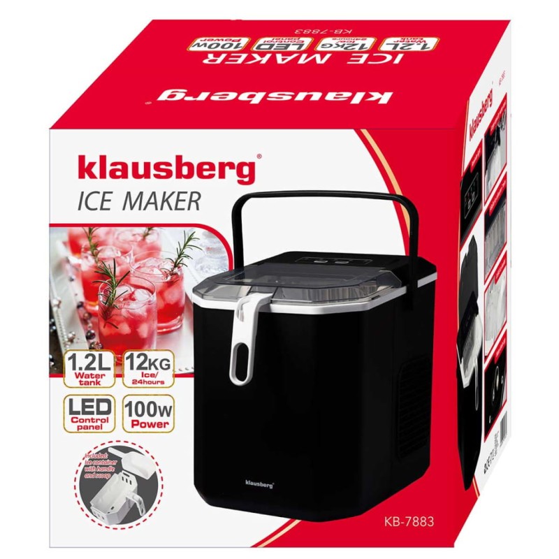 Automatyczna kostkarka do lodu 1,2L 100W KLAUSBERG
