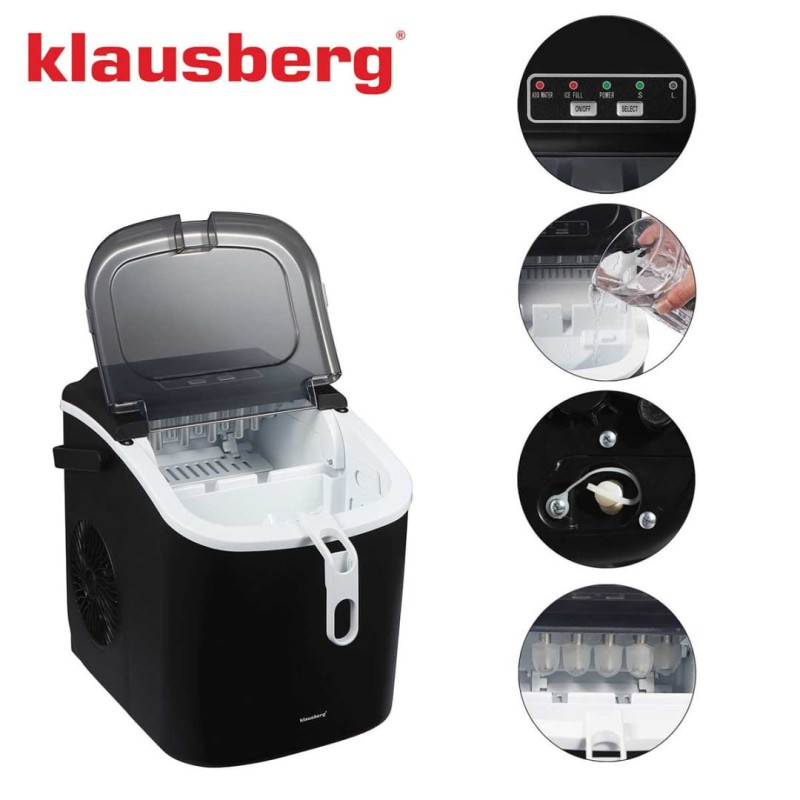 Automatyczna kostkarka do lodu 1,2L 100W KLAUSBERG