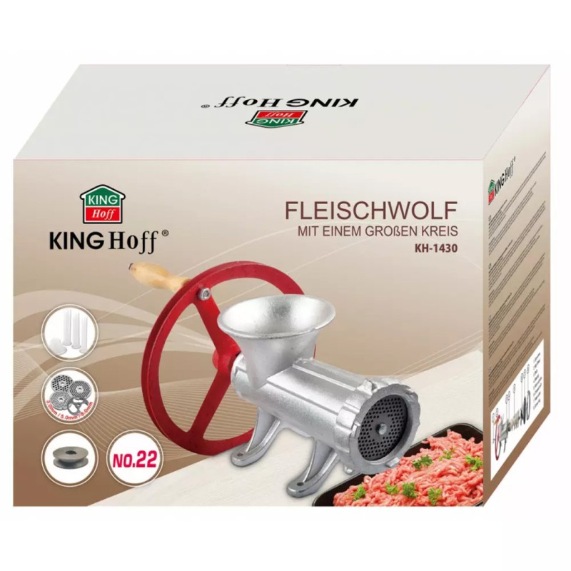 Żeliwna maszynka do mielenia mięsa #22 KINGHOFF