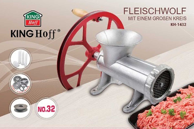 Żeliwna maszynka do mielenia mięsa #32 KINGHOFF