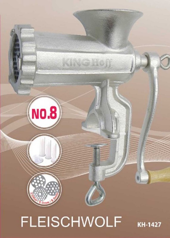 Żeliwna maszynka do mielenia mięsa #8 KINGHOFF