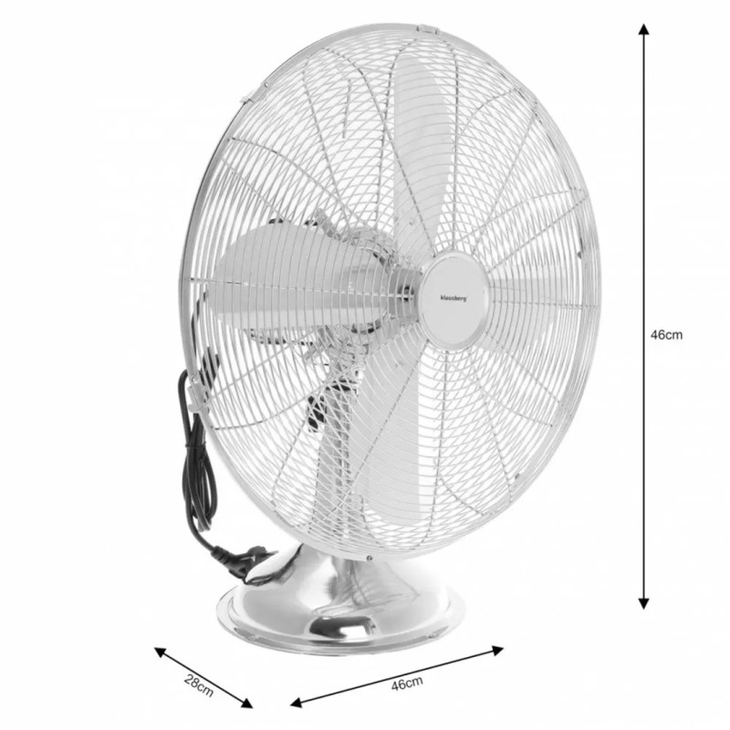 Wentylator  wiatrak cyrkulacyjny 41cm KLAUSBERG srebrny