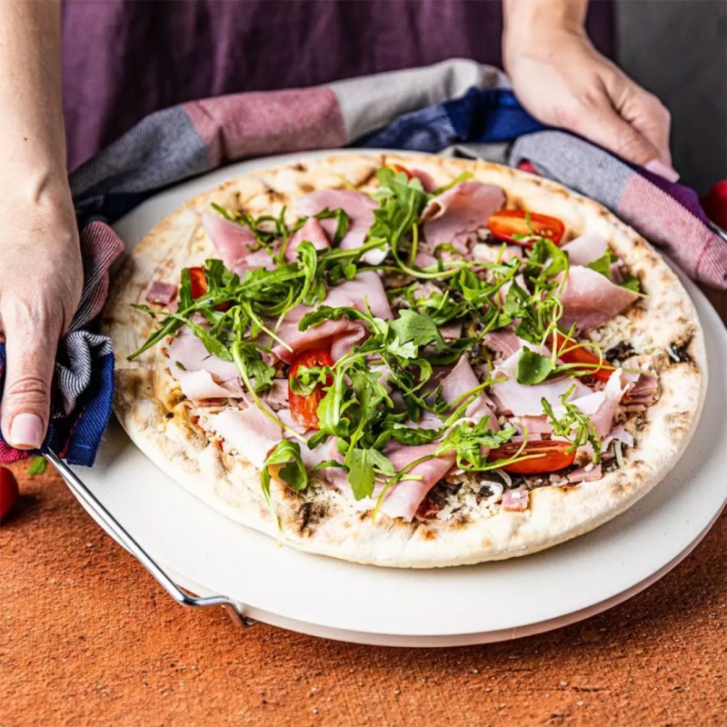 Kamień szamot do pieczenia i serwowania pizzy 33cm KLAUSBERG