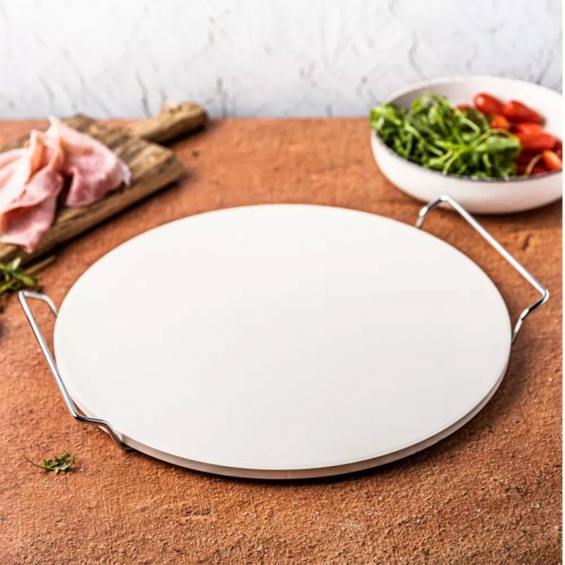 Kamień szamot do pieczenia i serwowania pizzy 33cm KLAUSBERG