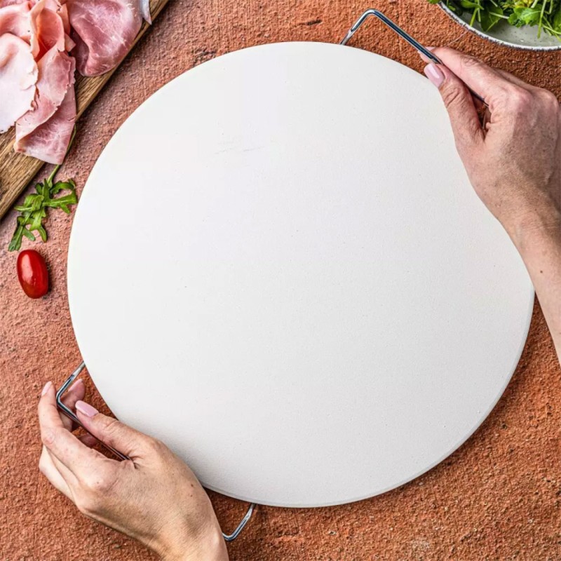 Kamień szamot do pieczenia i serwowania pizzy 33cm KLAUSBERG