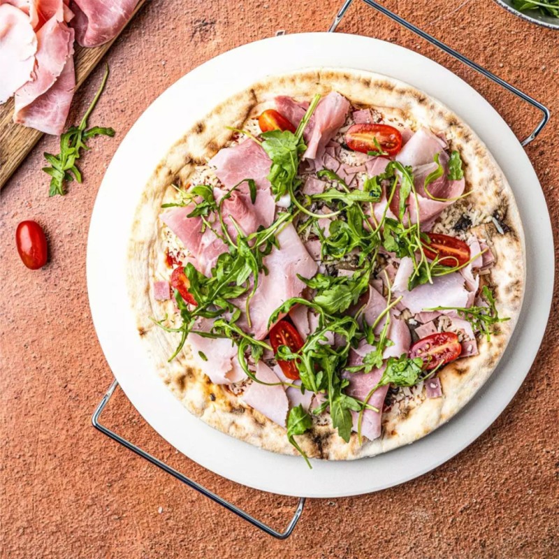 Kamień szamot do pieczenia i serwowania pizzy 33cm KLAUSBERG