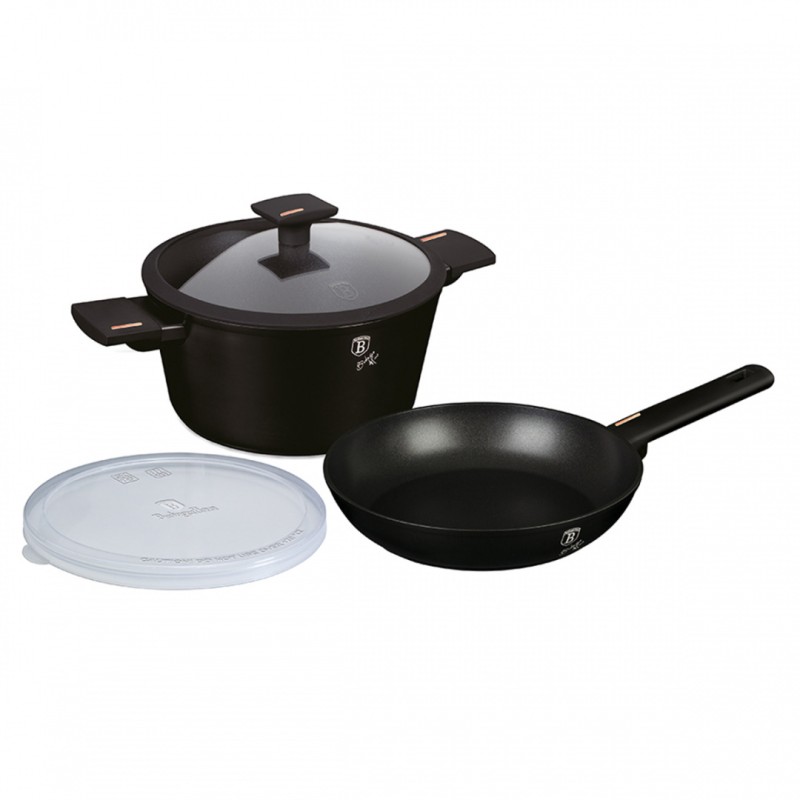 Garnek 4L i patelnia 24cm z powłoką tytanową BERLINGER HAUS MONACO
