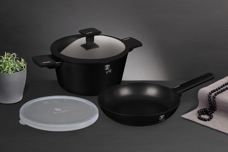 Garnek 4L i patelnia 24cm z powłoką tytanową BERLINGER HAUS MONACO