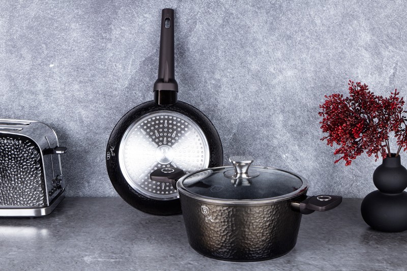 Garnek 4L i patelnia 24cm z powłoką tytanową BERLINGER HAUS PRIMAL GLOSS