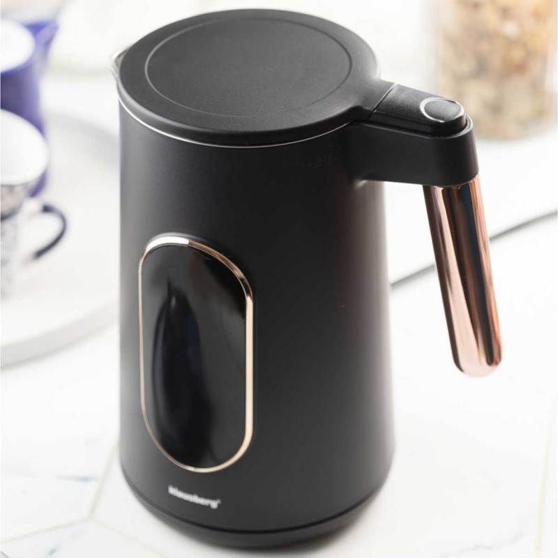 Czajnik elektryczny 1,7L KLAUSBERG LED czarno złoty ROSE GOLD