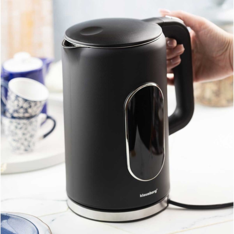 Czajnik elektryczny 1,7L KLAUSBERG czarny LED regulacja temperatury