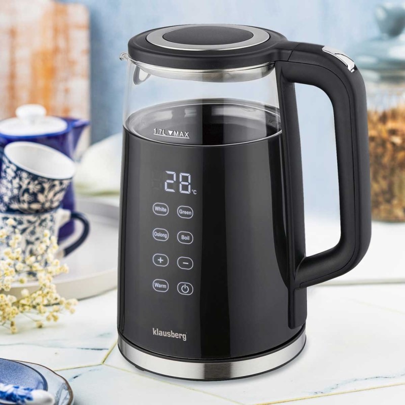 Czajnik elektryczny 1,7L KLAUSBERG LED regulacja temperatury