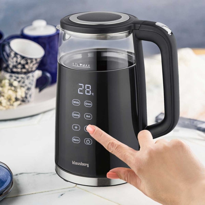 Czajnik elektryczny 1,7L KLAUSBERG LED regulacja temperatury
