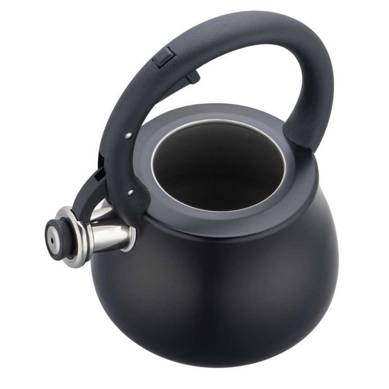 Czajnik stalowy z gwizdkiem 2,8L KLAUSBERG czarny