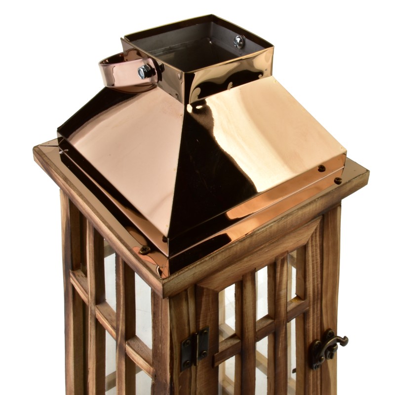 Komplet 2 latarni 22x22x58+15,5x15,x41,5cm LEVI