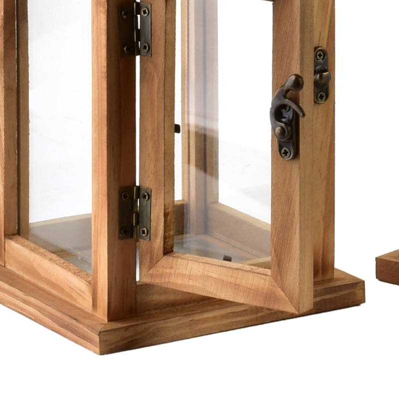 Komplet 2 latarni 21x21x48cm/14x14x30cm LEVI