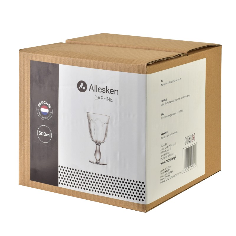 Komplet 4 kieliszków do wina 300ml DAPHNE