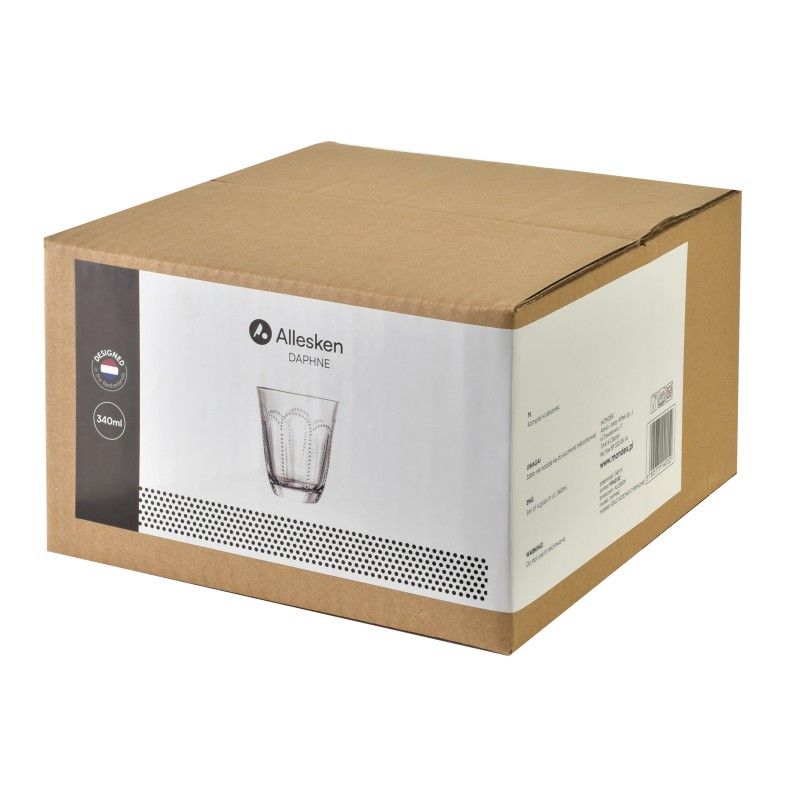 Komplet 4 szklanek 340ml DAPHNE