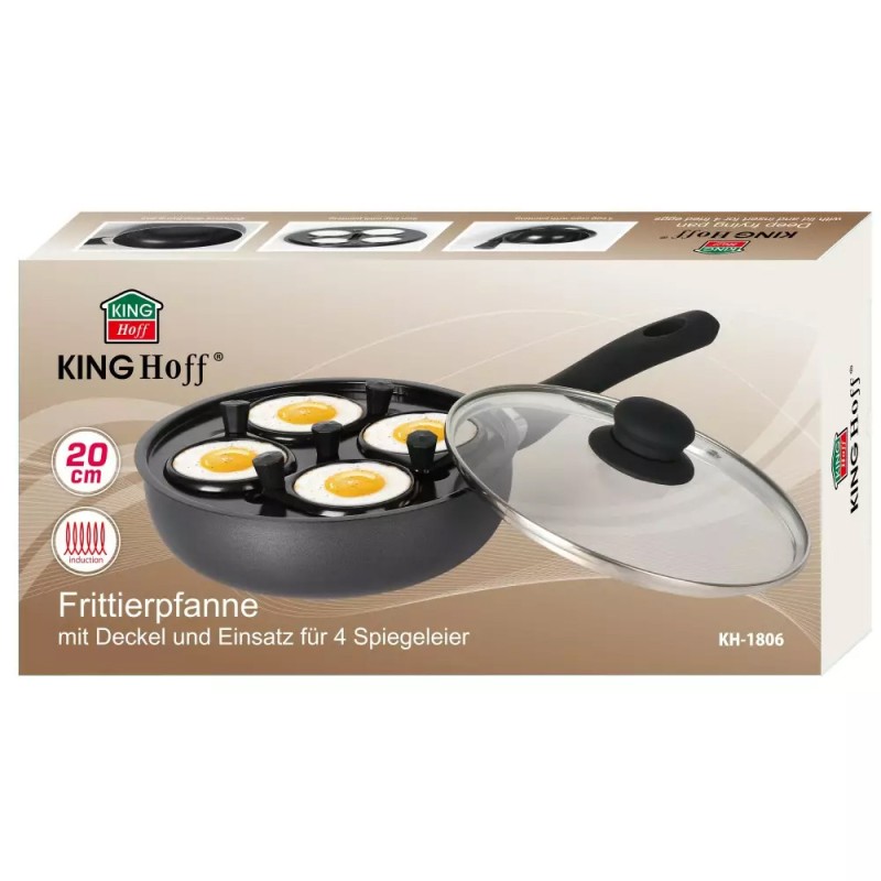 Patelnia z wkładem do jajek 20cm KINGHOFF