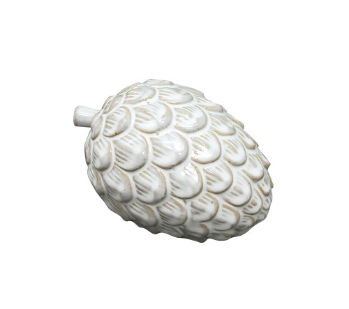 Figura ceramiczna szyszka 13,6x9,2xh8,8cm MAVE