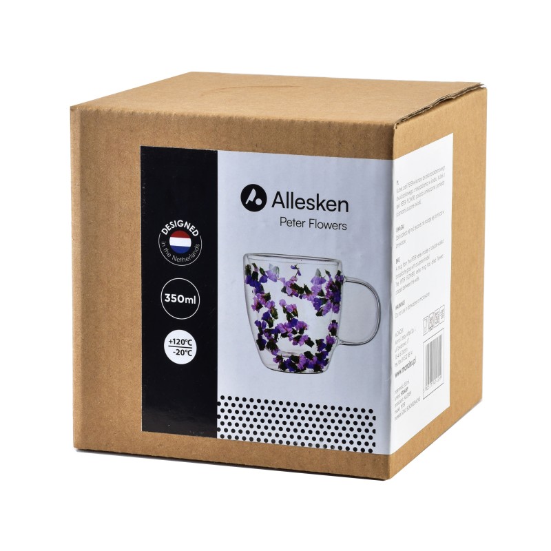 Kubek termiczny z kwiatami 350ml PETER FLOWERS